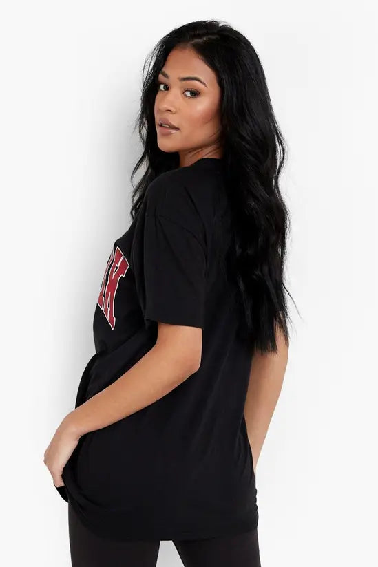 Boohoo Tall New York Print Oversized T-shirt