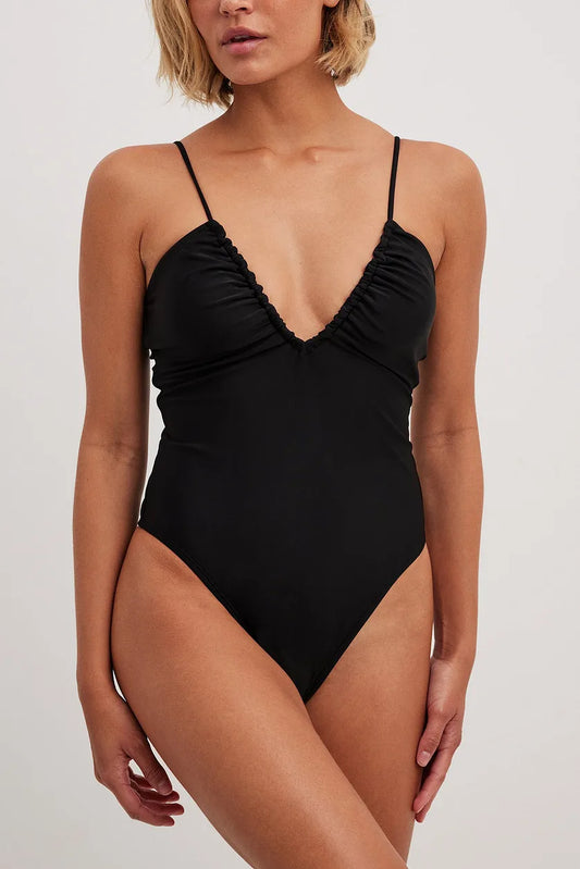 V-neck swimsuit