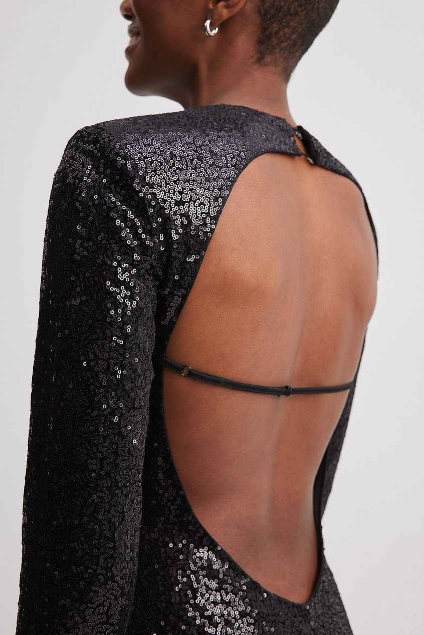 Na-kd Velvet Sequin Maxi Dress