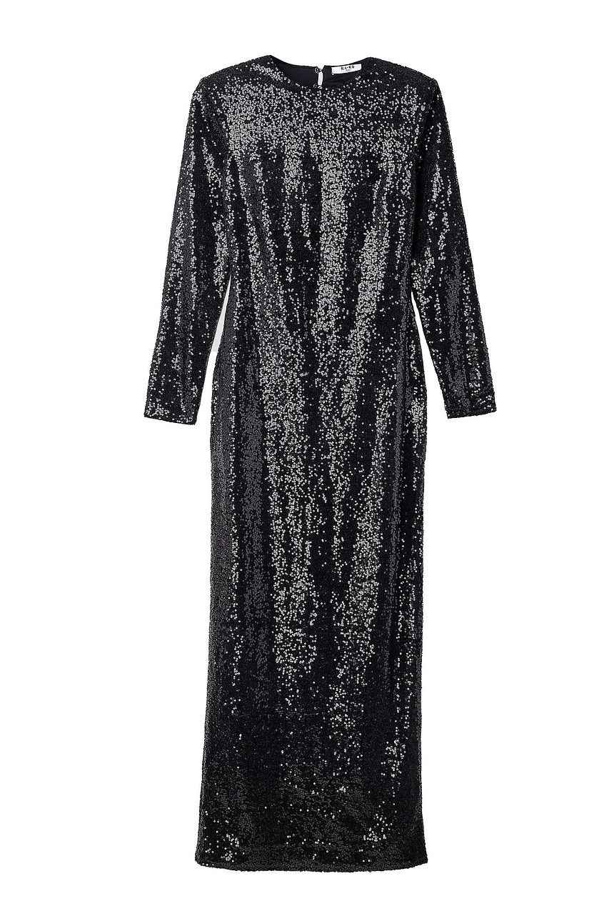 Na-kd Velvet Sequin Maxi Dress