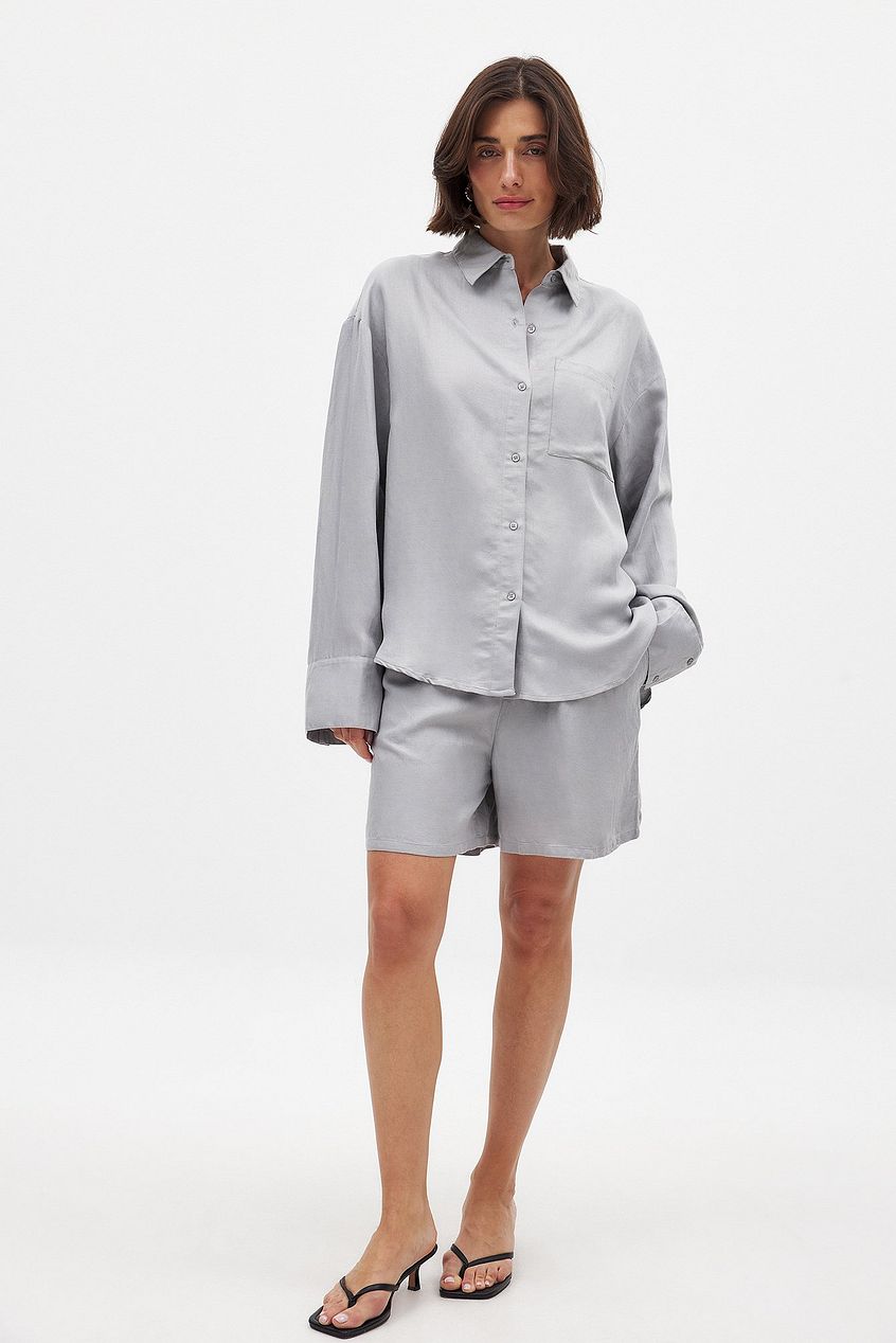 Viscose Blend One Pocket Shirt