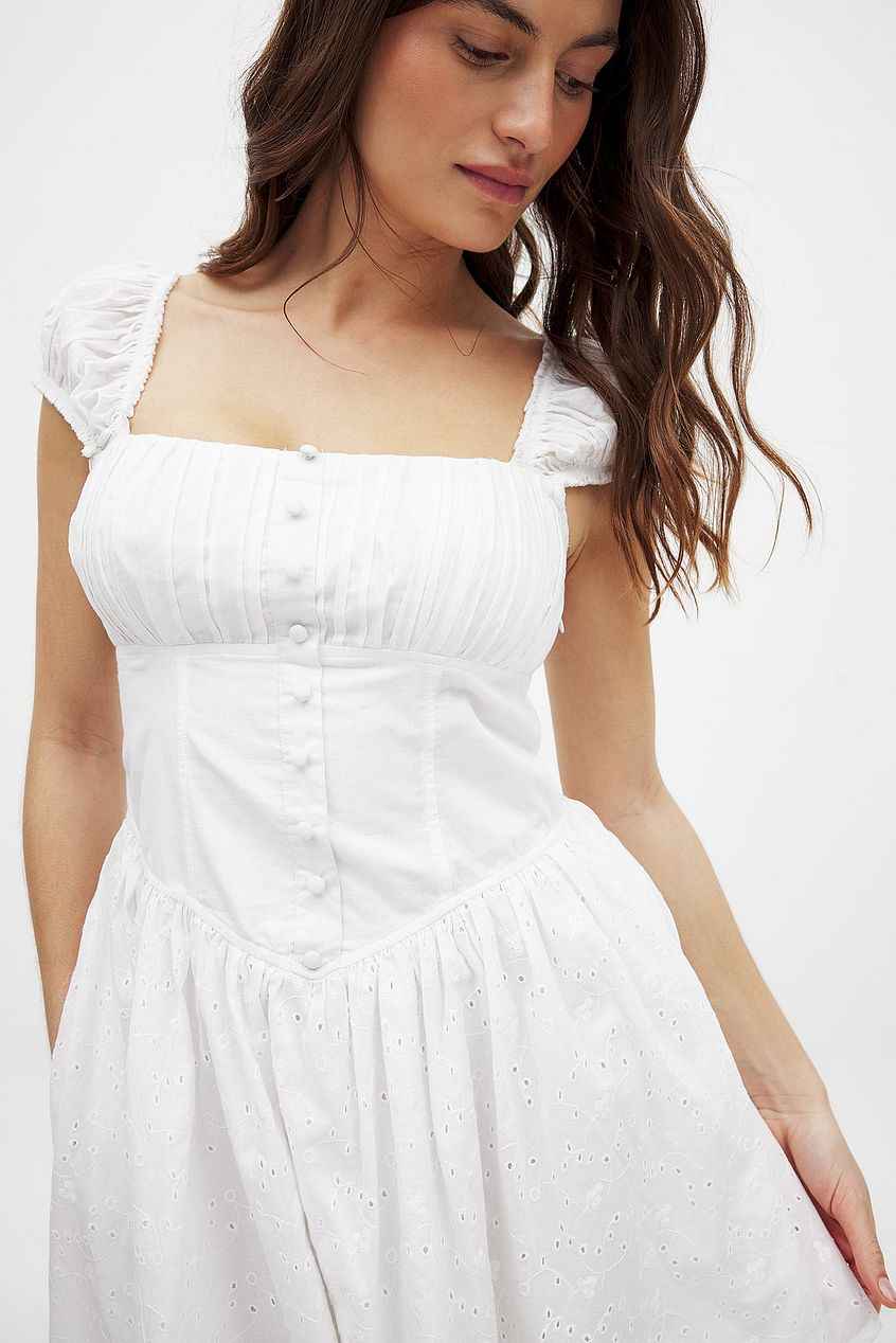 Na-kd Anglaise Mini Dress
