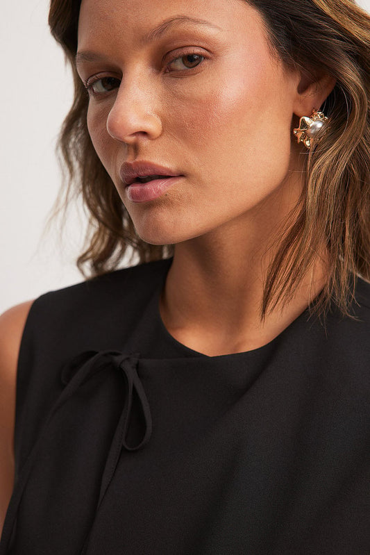 Wave Pearl Earrings