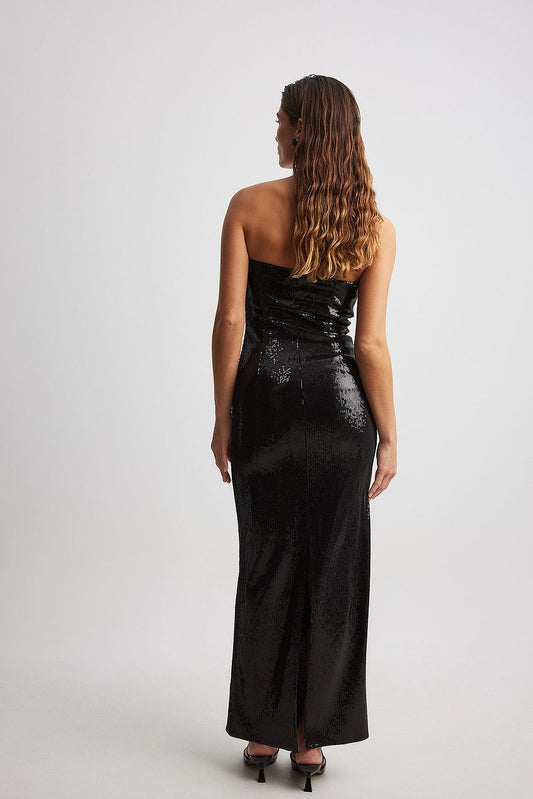 Na-kd Wetlook Sequin Maxi Dress