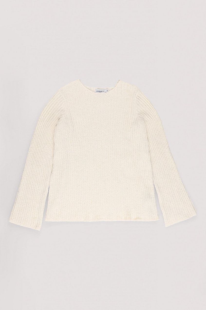Wide Sleeve Knitted Sweater