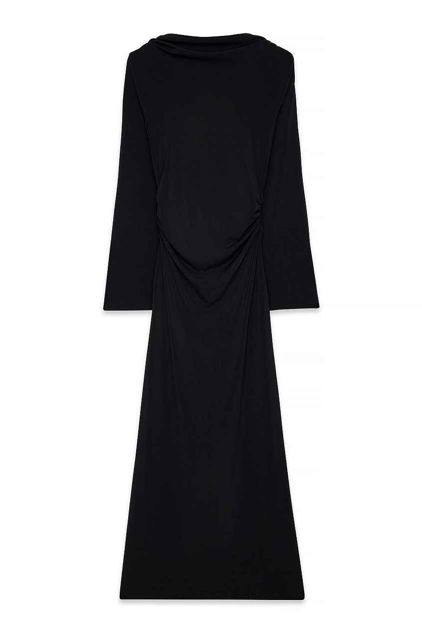 Na-kd Wide Sleeve Open Back Maxi Dress