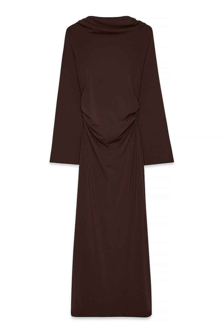 Na-kd - Wide Sleeve Open Back Maxi Dress