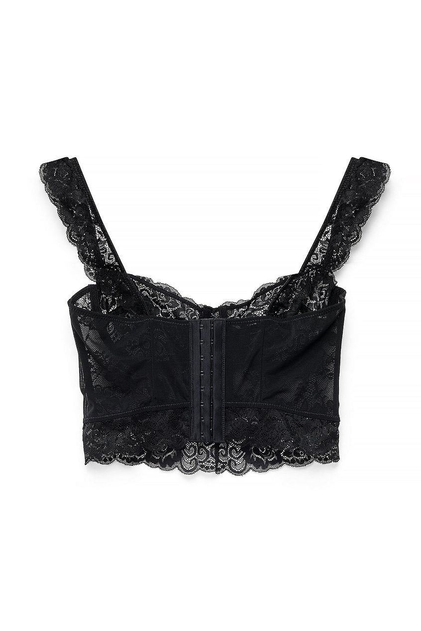 Na-kd - Wide Strap Lace Cup Corset
