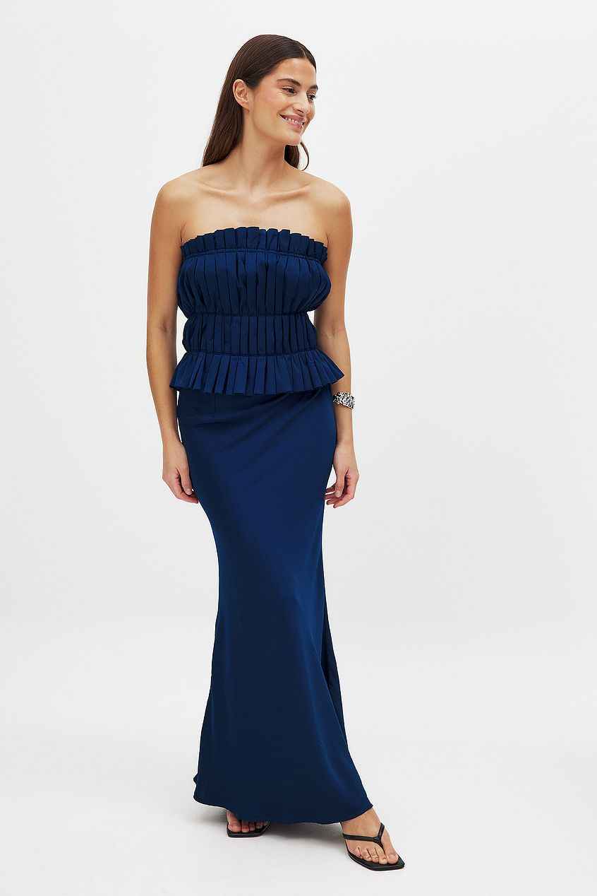 Na-kd Woven Mid Waist Maxi Skirt