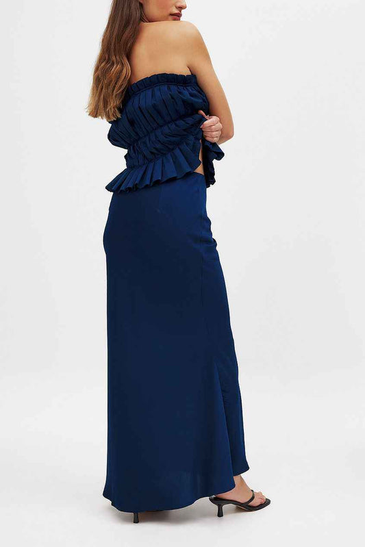 Na-kd Woven Mid Waist Maxi Skirt