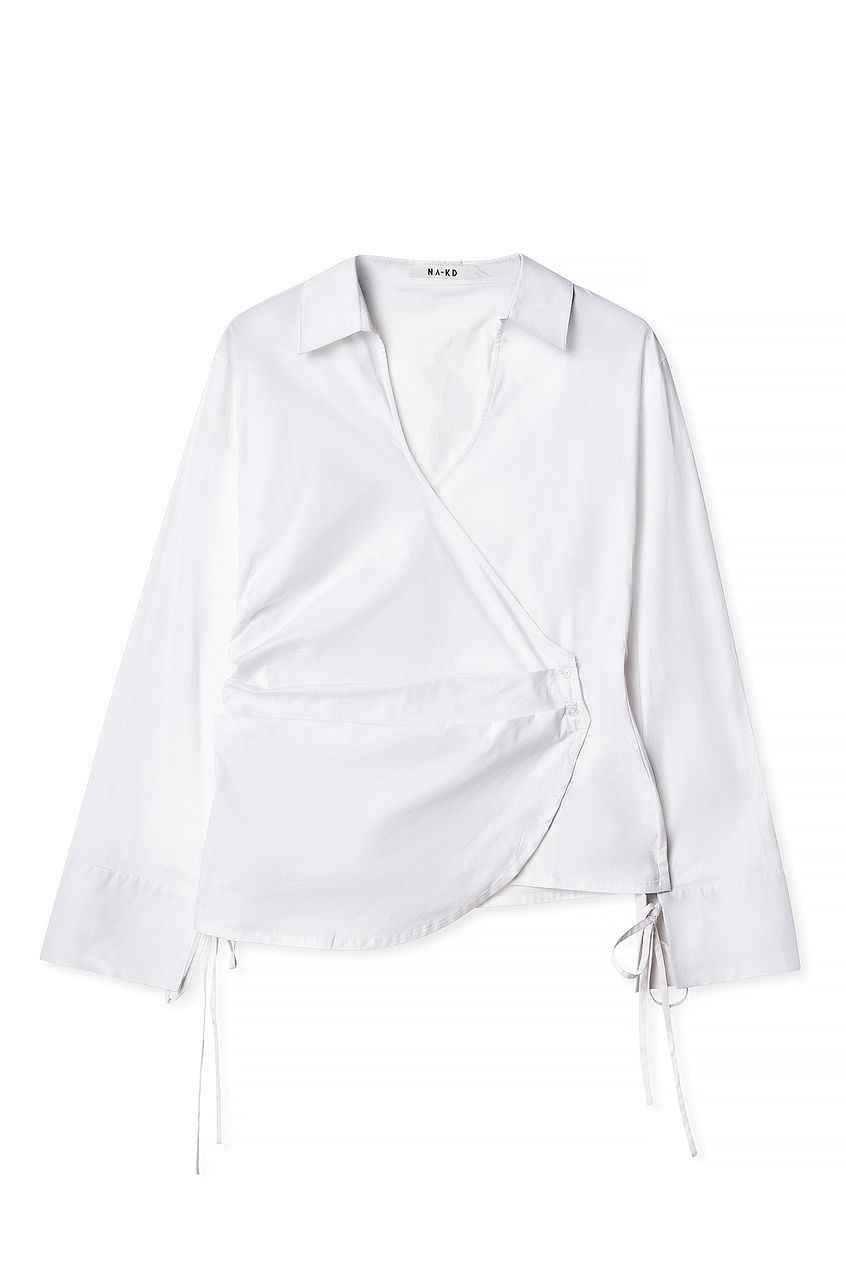 Na-kd Wrap Cotton Shirt