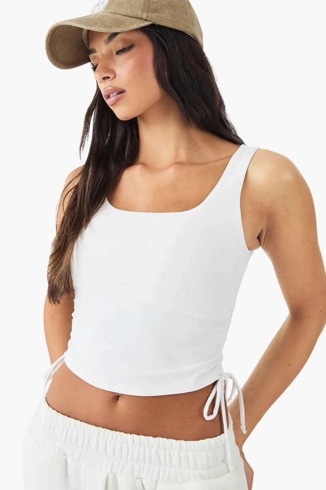 DSGN Studio Sculpt Ruched Side Vest Top