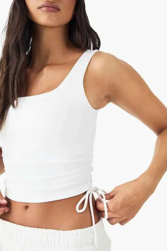 DSGN Studio Sculpt Ruched Side Vest Top