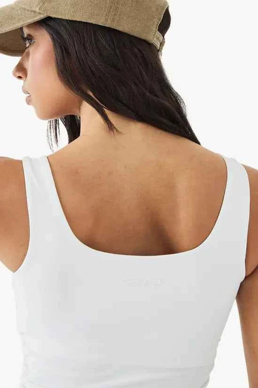 DSGN Studio Sculpt Ruched Side Vest Top
