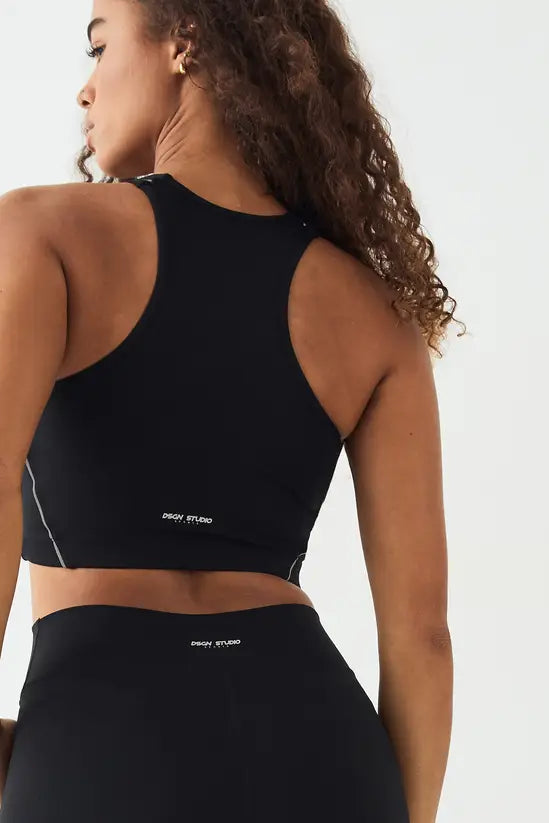 DSGN Studio Reflective Binding Sculpt Sports Bra