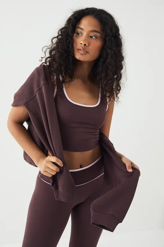DSGN Studio Sports Sculpt Contrast Piping Padded Sports Bra