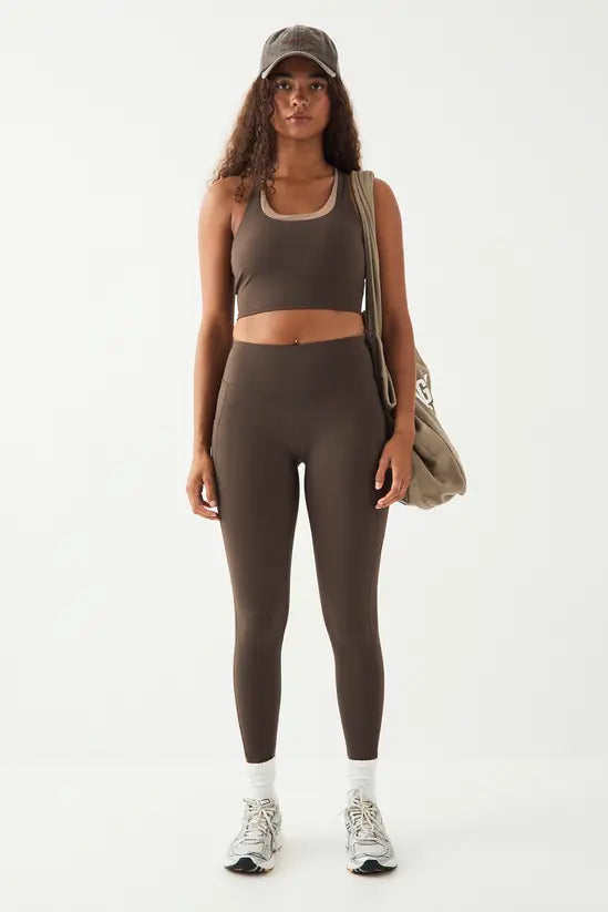 DSGN Studio Sculpt Contrast Longline Sports Bra