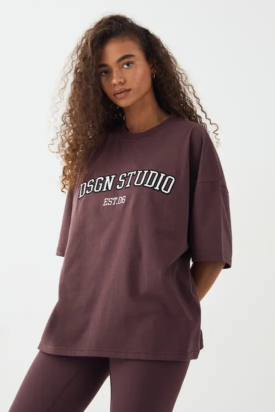 DSGN Studio Applique Oversized T-shirt