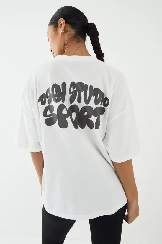 DSGN Studio Sport Printed Oversized T-Shirt