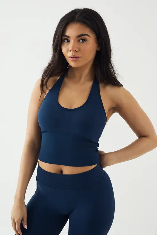 DSGN Studio Sport Contour Seamless Padded Halter Top