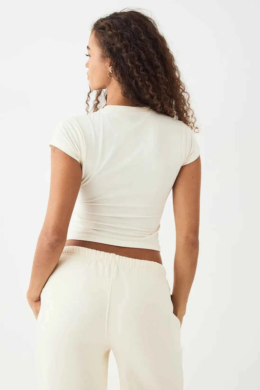 DSGN Studio Short Sleeve Fitted Top