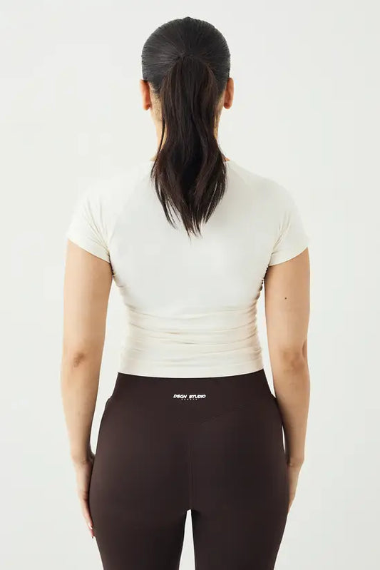 DSGN Studio Sport Contour Seamless Ruched Short Sleeve Top
