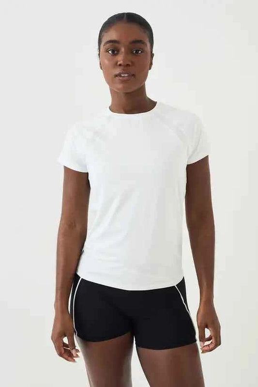 DSGN Studio Loose Fit Mesh Insert Short Sleeve T-Shirt