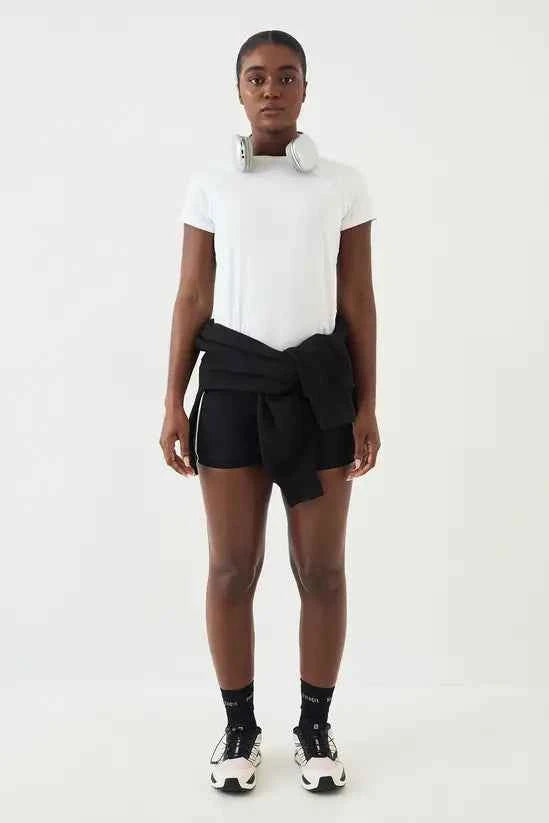 DSGN Studio Loose Fit Mesh Insert Short Sleeve T-Shirt