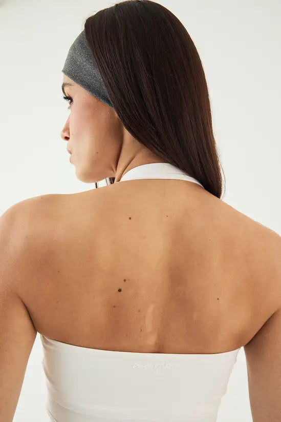 DSGN Studio Sports Sculpt Seam Detail Padded Halterneck Top