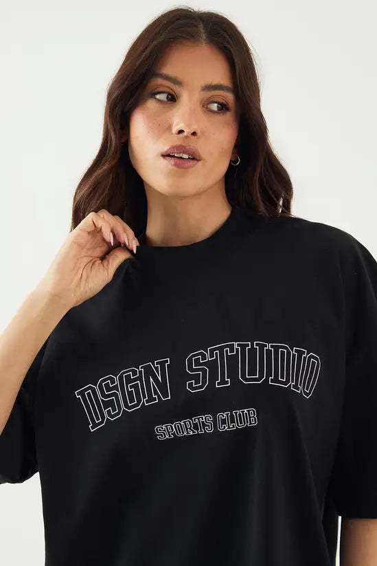 DSGN Studio Sports Club Heavyweight Oversized T-Shirt