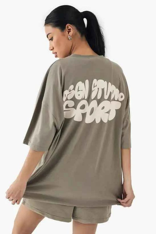 DSGN Studio Sport Bubble Print Oversized T-shirt