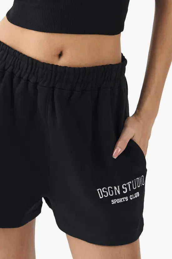 DSGN Studio Sports Club Applique Sweat Short