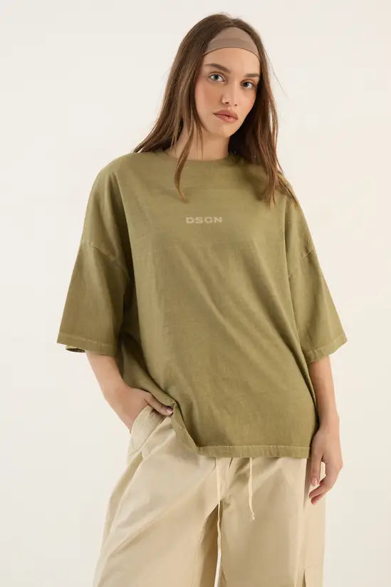 DSGN Studio Heavyweight Washed Oversized Short Sleeve T-Shirt