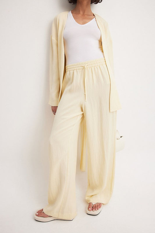 Lyocell Elastic Waist Pants