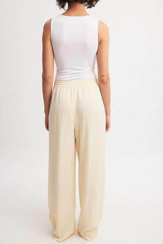 Lyocell Elastic Waist Pants